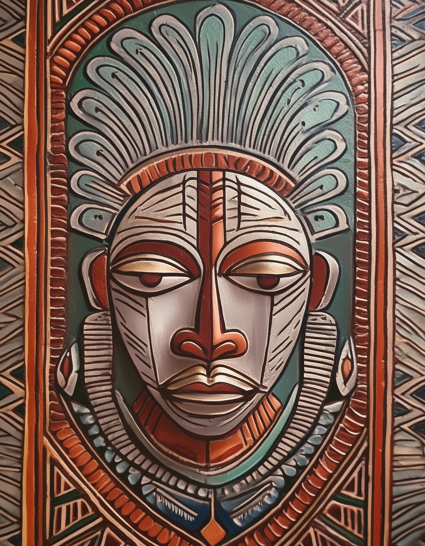 African wall art